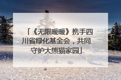 《无限暖暖》携手四川省绿化基金会，共同守护大熊猫家园