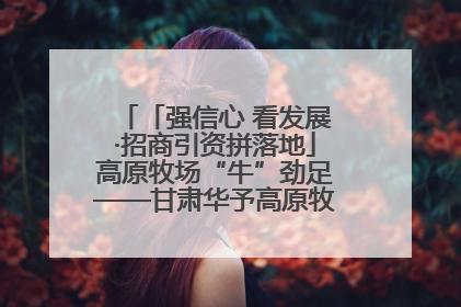 「强信心 看发展·招商引资拼落地」高原牧场“牛”劲足——甘肃华予高原牧场高标准奶牛肉牛养殖项目一线见闻