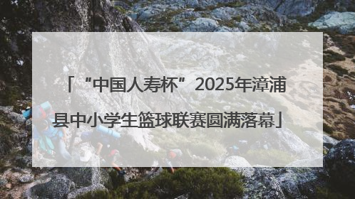 “中国人寿杯”2025年漳浦县中小学生篮球联赛圆满落幕