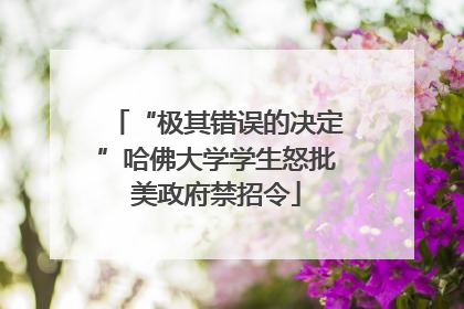“极其错误的决定”哈佛大学学生怒批美政府禁招令