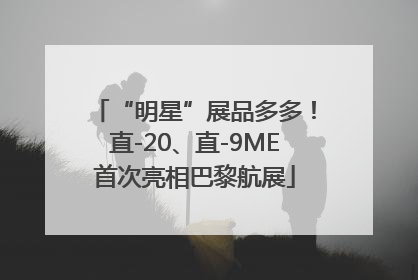“明星”展品多多！直-20、直-9ME首次亮相巴黎航展