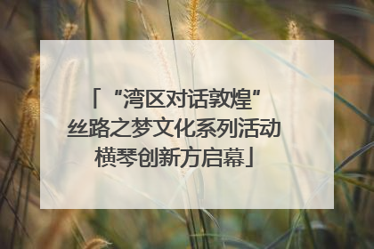 “湾区对话敦煌” 丝路之梦文化系列活动横琴创新方启幕