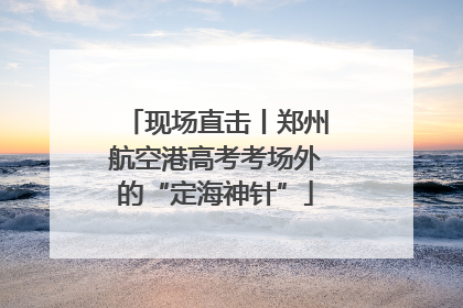 现场直击丨郑州航空港高考考场外的“定海神针”