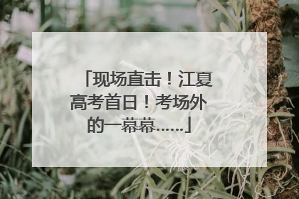 现场直击！江夏高考首日！考场外的一幕幕……