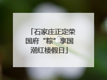 石家庄正定荣国府“粽”享国潮红楼假日