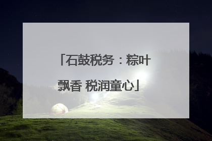 石鼓税务：粽叶飘香 税润童心