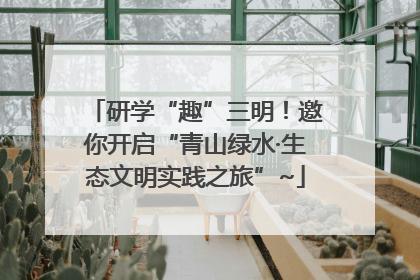 研学“趣”三明！邀你开启“青山绿水·生态文明实践之旅”~