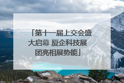 第十一届上交会盛大启幕 厦企科技展团亮相展势能