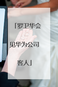 罗卫华会见华为公司客人