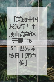 美丽中国我先行！平顶山高新区开展“6·5”世界环境日主题宣传