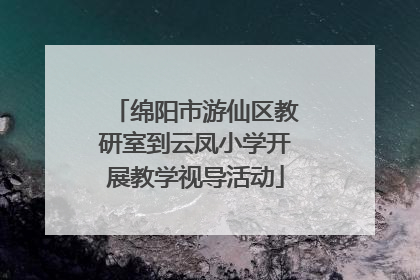 绵阳市游仙区教研室到云凤小学开展教学视导活动