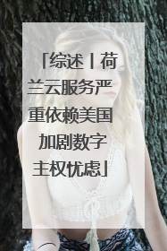 综述丨荷兰云服务严重依赖美国 加剧数字主权忧虑