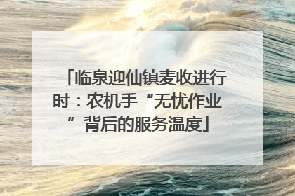 临泉迎仙镇麦收进行时：农机手“无忧作业”背后的服务温度
