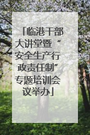 临港干部大讲堂暨“安全生产行政责任制”专题培训会议举办