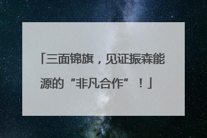 三面锦旗，见证振森能源的“非凡合作”！