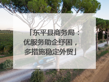 东平县商务局：优服务助企纾困，多措施稳定外贸