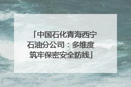 中国石化青海西宁石油分公司：多维度筑牢保密安全防线