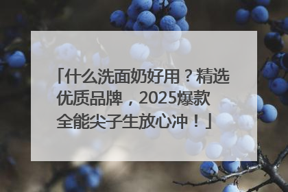 什么洗面奶好用？精选优质品牌，2025爆款全能尖子生放心冲！