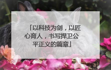 以科技为剑，以匠心育人，书写捍卫公平正义的篇章