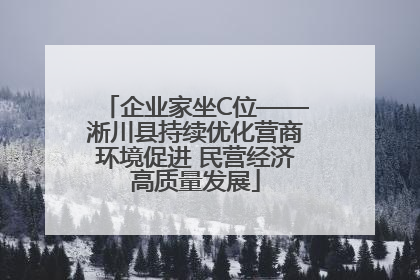 企业家坐C位——淅川县持续优化营商环境促进 民营经济高质量发展