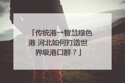 传统港→智慧绿色港 河北如何打造世界级港口群？