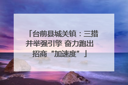 台前县城关镇：三措并举强引擎 奋力跑出招商“加速度”