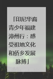 印尼华裔青少年福建漳州行：感受祖地文化和侨乡发展脉搏