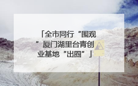 全市同行“围观”厦门湖里台青创业基地“出圈”