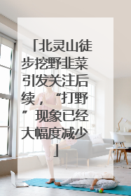 北灵山徒步挖野韭菜引发关注后续，“打野”现象已经大幅度减少
