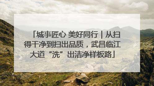 城事匠心 美好同行｜从扫得干净到扫出品质，武昌临江大道“洗”出洁净样板路