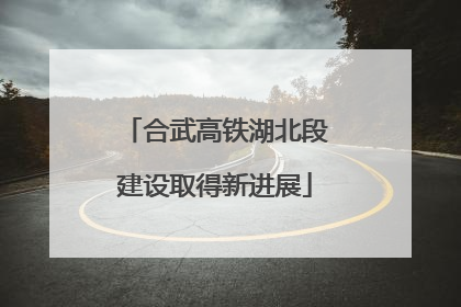 合武高铁湖北段建设取得新进展