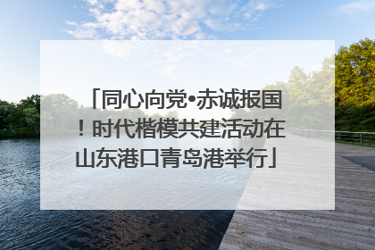 同心向党•赤诚报国！时代楷模共建活动在山东港口青岛港举行