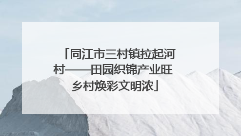 同江市三村镇拉起河村——田园织锦产业旺 乡村焕彩文明浓