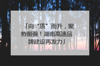 向“质”而升，聚势图强！湖南高速品牌建设再发力