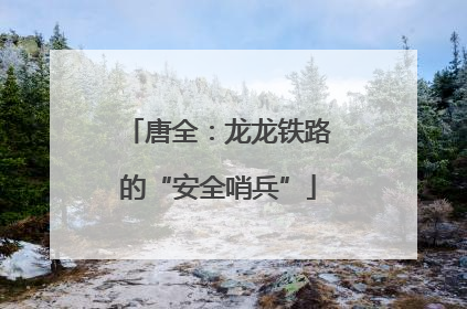 唐全：龙龙铁路的“安全哨兵”