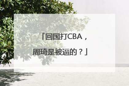 回国打CBA，周琦是被逼的？