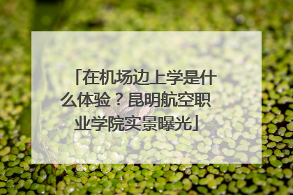 在机场边上学是什么体验？昆明航空职业学院实景曝光