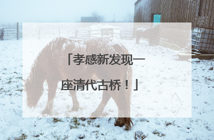 孝感新发现一座清代古桥！