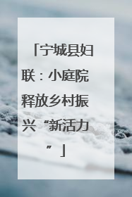 宁城县妇联：小庭院释放乡村振兴“新活力”