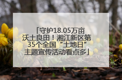 守护18.05万亩沃土良田！湘江新区第35个全国“土地日”主题宣传活动看点多