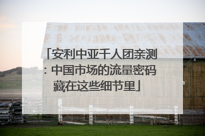 安利中亚千人团亲测：中国市场的流量密码 藏在这些细节里