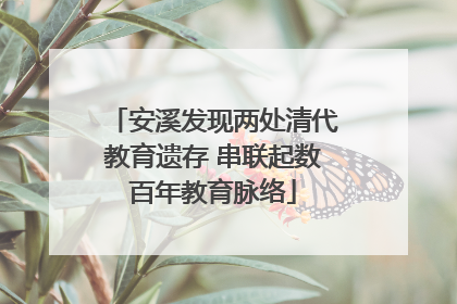 安溪发现两处清代教育遗存 串联起数百年教育脉络