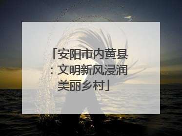 安阳市内黄县：文明新风浸润美丽乡村