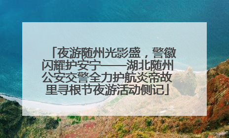 夜游随州光影盛，警徽闪耀护安宁——湖北随州公安交警全力护航炎帝故里寻根节夜游活动侧记