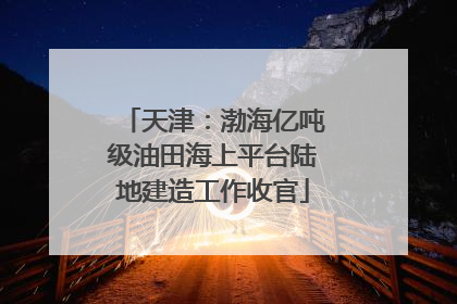 天津：渤海亿吨级油田海上平台陆地建造工作收官