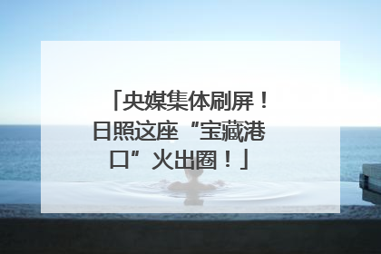 央媒集体刷屏！日照这座“宝藏港口”火出圈！