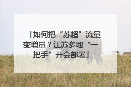 如何把“苏超”流量变增量？江苏多地“一把手”开会部署