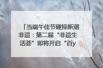 当端午佳节碰撞新潮非遗：第二届“非遗生活荟”即将开启“百young”新章