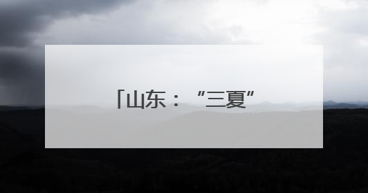 山东：“三夏”大忙将开始 机收减损在田间