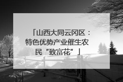 山西大同云冈区：特色优势产业催生农民“致富花”